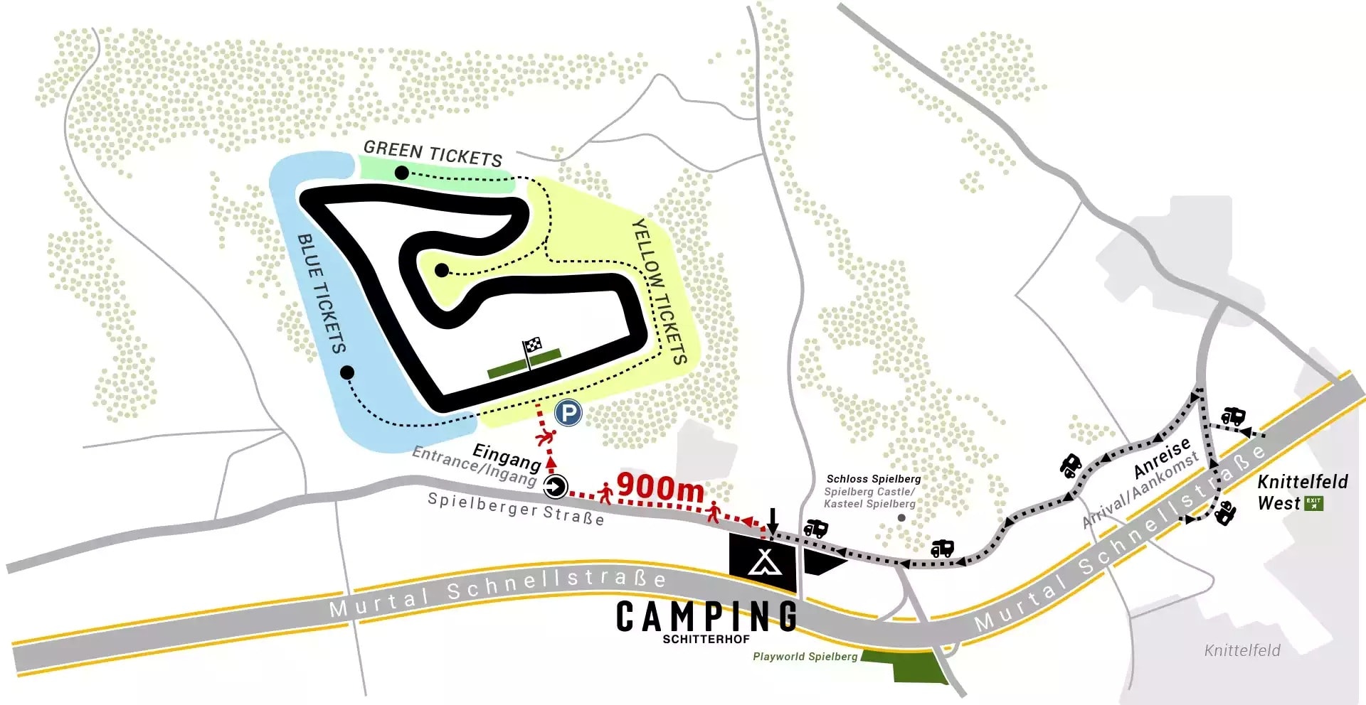 Formule 1 Oostenrijk Camping rustige plek