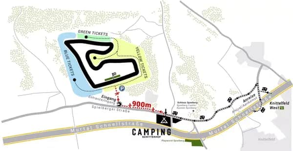 Formel 1 Campingplatz Österreich ruhige Lage